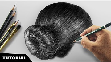 How I Draw Realistic Hair | Tutorial for BEGINNERS.