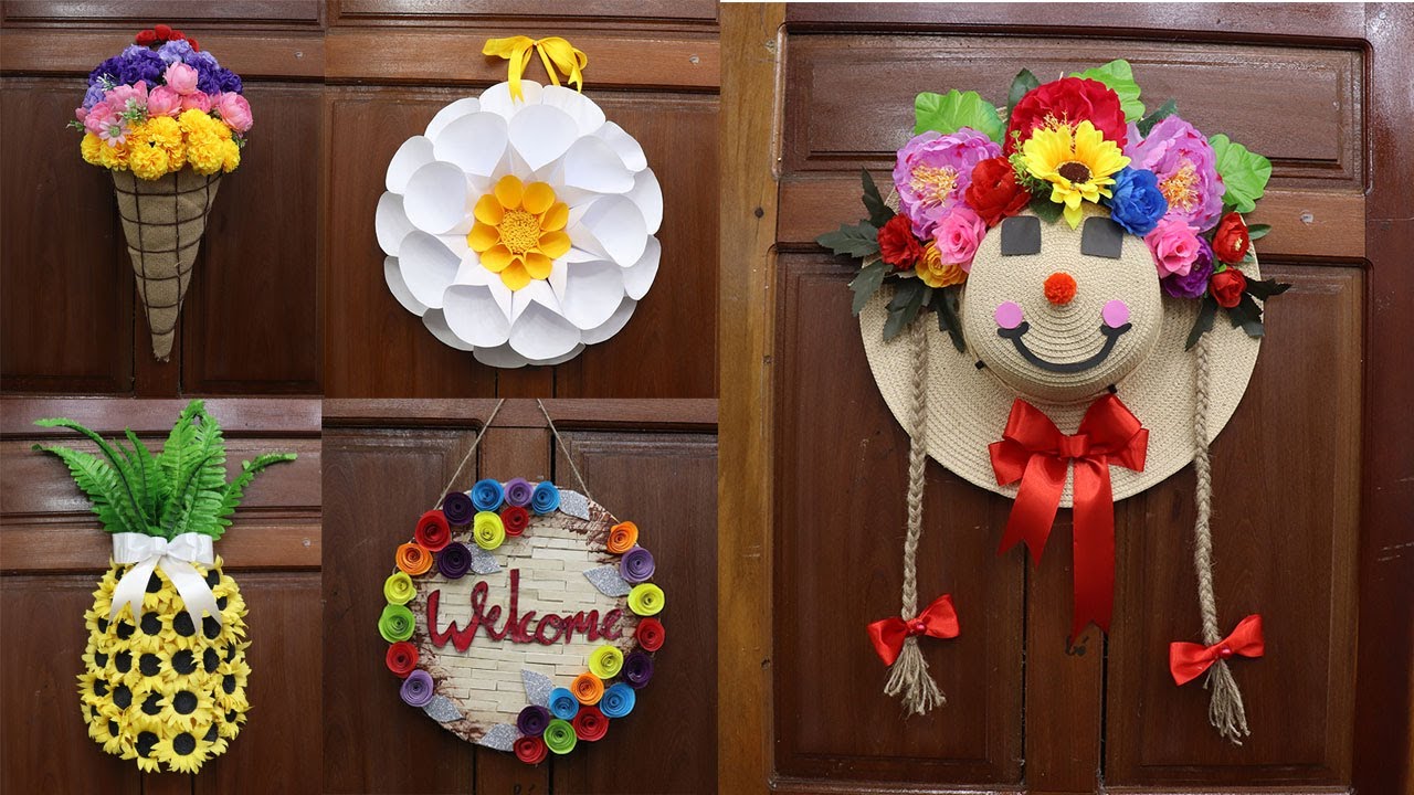 10 Door decoration ideas for home | Home decorating ideas handmade ...