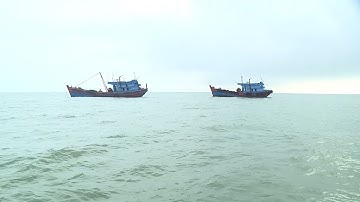 Bắt 2 tàu giã cào hoạt động sai quy định trên biển