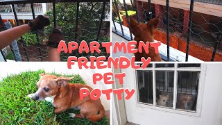 Homemade Dog Potty & Gate for Apartment Balcony | DIY Fresh Patch