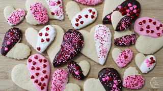 How to Make Heart Shaped Sugar Cookies for Valentine's Day | Recipe  | The Sweetest Journey