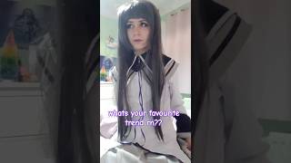 i hate this stupid job.! #homuraakemi #cosplay #anime #madokamagica #question