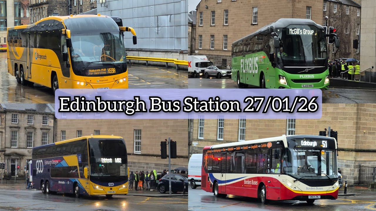 Buses at Edinburgh Bus Station. | 27/01/26