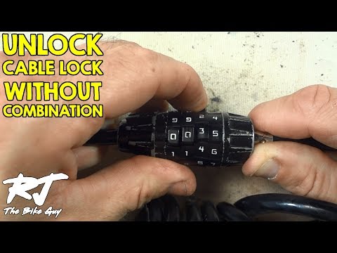 How To Unlock Cable Bike Lock Without Combination