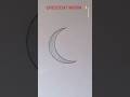 How to Draw a Crescent Moon Easily 🌙 | Step-by-Step Tutorial #drawing