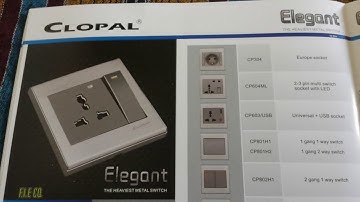 Clopal socket and switches catalog