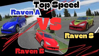 Rally Fury - Every Top Speed of Raven Cars