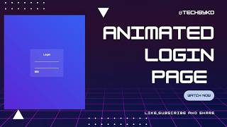 Animated Login Page in HTML &amp; CSS | No JavaScript 😱📄