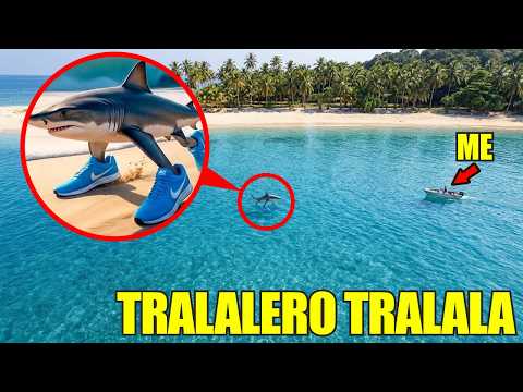 MY DRONE CAUGHT THE REAL TRALALERO TRALALA IN REAL LIFE!