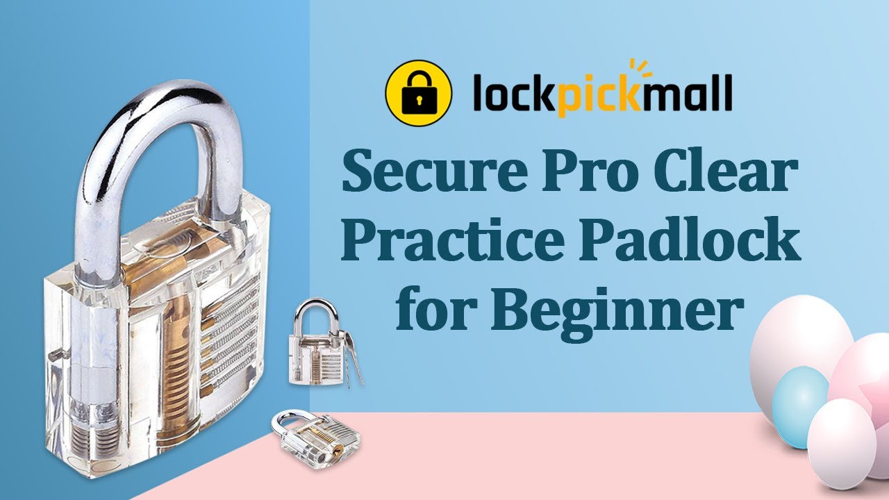 Clear Training Padlock with Visible Mechanism, Practice Plus