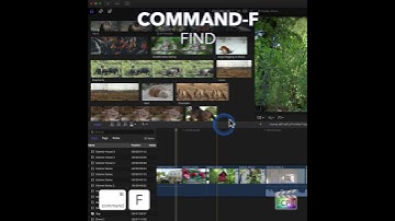 Final Cut Pro Shortcut | Command-F | Find