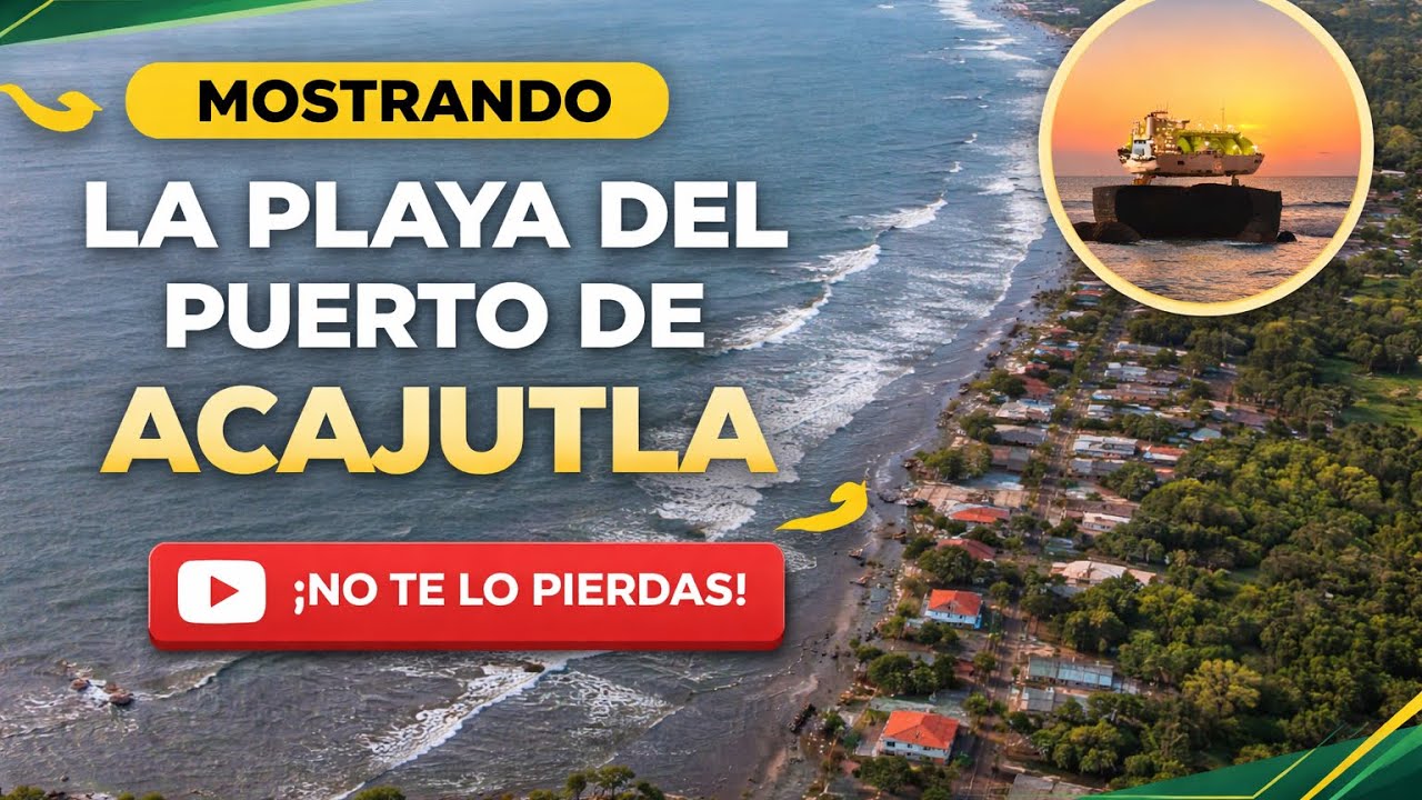Mostrando la playa del puerto de Acajutla,El Salvador🇸🇻