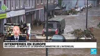 Intempéries en Belgique: au moins 20 morts et 20 disparus dans les inondations • FRANCE 24