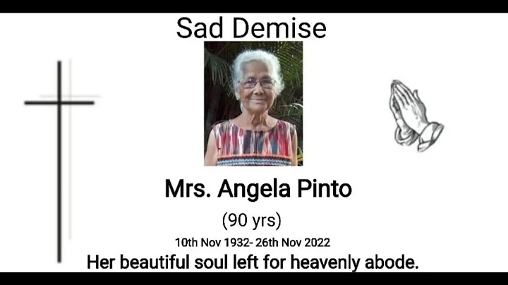 Funeral Service Of "Angela Pinto"