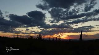 Full 4K Panoramic Desert Sunset Time-lapse With Sunrays | Scottsdale, Arizona News