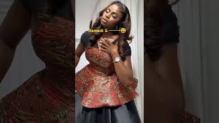 Damask Two Step Flare Gown For My Church Girls styles fashiontrends shorts damask