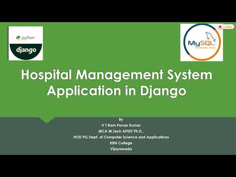 Hospital Management System Application in Django #django