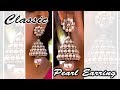 A classic Pearl Earring | Heavy pearl Earring | Made with paper | Handmade Jewelry