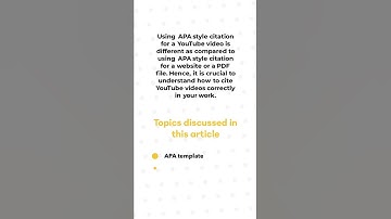 How to Cite a YouTube Video in APA