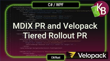 C# - MDIX PRs and Velopack Tiered Rollout PR