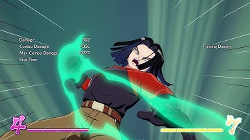 99% dmg midscreen combo that builds a full extra bar (17, Beerus, Goku) (v1.15)