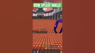 Minecraft, but I play BOW SPLEEF DUELS for the FIRST TIME! #shorts #minecraft #hypixel