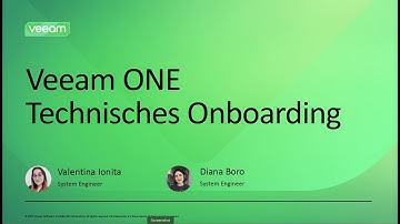 [EMEA-DE] Onboarding für Veeam One