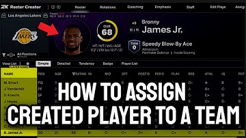 NBA 2K26 - HOE WIJS JE EEN GEMAAKTE SPELER TOE AAN EEN TEAM?
