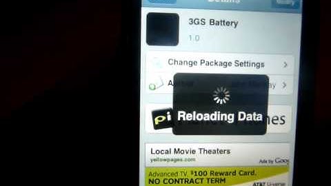 how to get the battery percentage on a jailbroken iPhone 3g