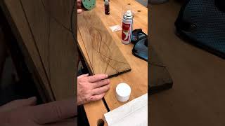 Needed to fill some voids where the thin strips of Wenge tore out. Video by: @mthdesignsinwood