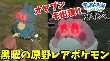 黒曜のレアポケモン 低確率でオヤブンも出現する場所 ポケモンレジェンズアルセウス 黒曜のレアポケモン 低確率でオヤブンも出現する場所 ポケモンレジェンズアルセウス