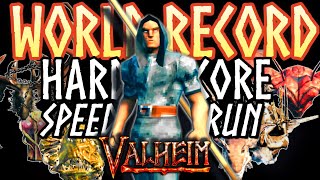 World Record Hardcore% NG RSG 6-Boss Post Mistlands | Valheim Speedrun (Edit)