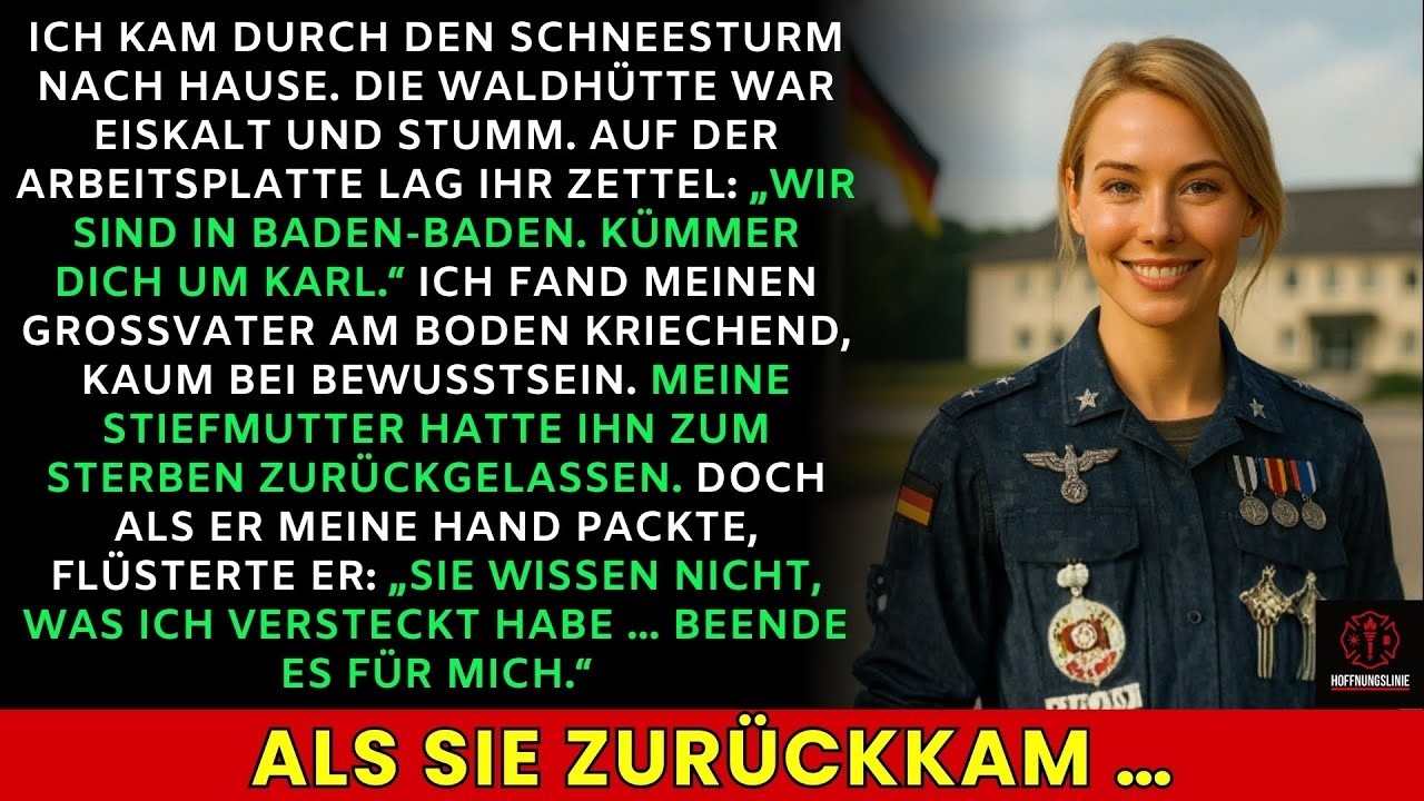 Meine Stiefmutter ließ meinen Opa zum Sterben zurück und glaubte, ich regel das. Ich auch...