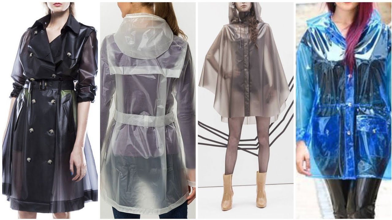 beautiful design and ideas for ladies of latex transparent coats design ...