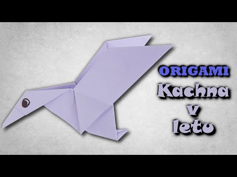 Origami Kachna v letu