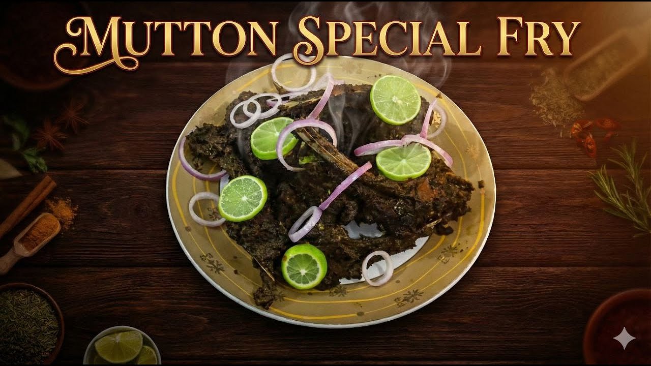 MUTTON SPECIAL FRY | EASY TO MAKE | (MOUTH WATERING RECIPE) | EASY TO MAKE STEP-BY-STEP PROCESS