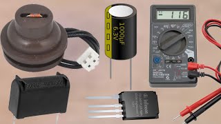 How To check Induction cooker sensor ' Igbt' and capacitors with Multimeter In hindi