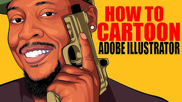 How To Cartoon Yourself !- Step By Step ( ADOBE ILLUSTRATOR )