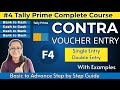 #4 Tally Prime- Contra Voucher Entry | Bank to Cash Deposit &amp; Withdrawal Entry | Step-by-Step Guide
