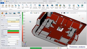 ZW3D 2013 Draft Angle and Thickess Analysis