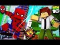 ÖRÜMCEK ADAM VS. BEN 10 SAVAŞIYOR - KİM KAZANDI ?? (Minecraft)