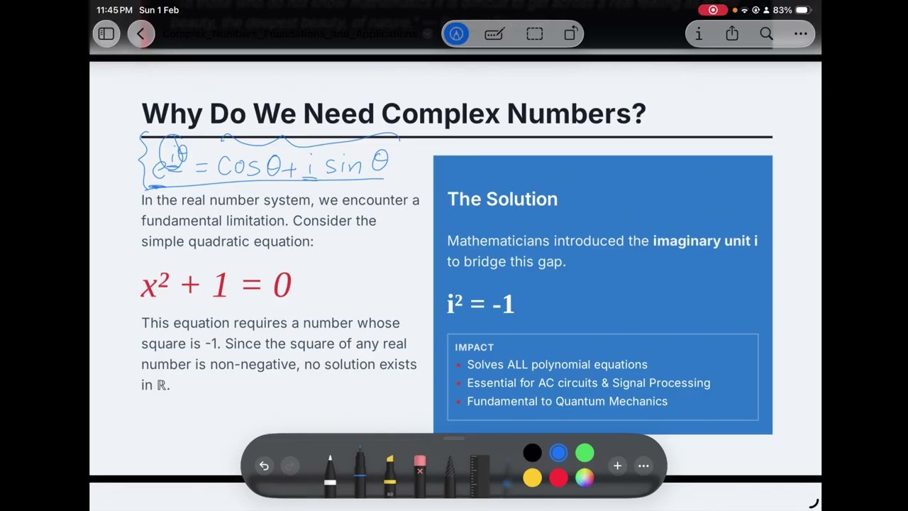 Complex Number Lecture Part1