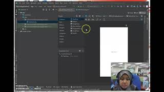 Changing welcome text for mobile app;  android studio screenshot 5