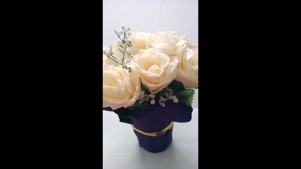 How to wrap a pot with napkins - Pretty n Easy