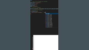 Verificar la conexión a la base de datos con php #desarrolloweb #php #mysql #bd