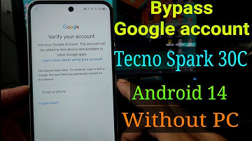 FRP Bypass Tecno Spark 30C (Kl5-Kl5n) Android 14 || #tecnospark30cfrpbypass