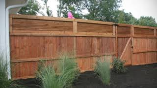 Wood privacy fence ideas and designs for the backyard