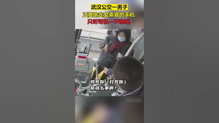 武汉公交一男子，正要偷走女乘客的手机，只听司机一声怒吼 - 天天要闻
