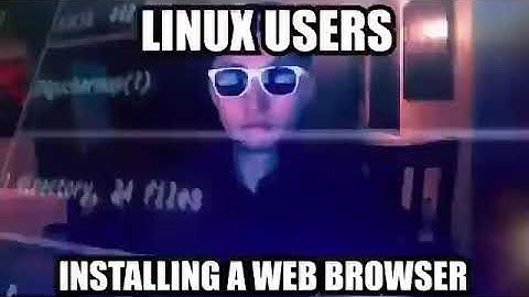 Linux Users Installing A Web Browser