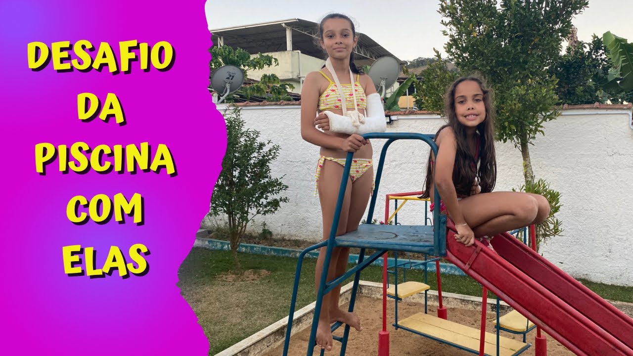 Desafio Da Piscina Com Elas Se Divertido Muito Youtube